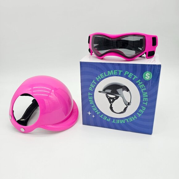 Dog Helmet and Goggles for Small Dogs - UV Protection Doggy Sunglasses Dog Glass - Picture 2 of 15